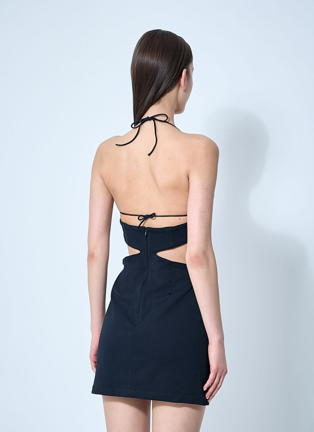 Rokh Cut-Out Mini Dress