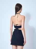 Rokh Cut-Out Mini Dress