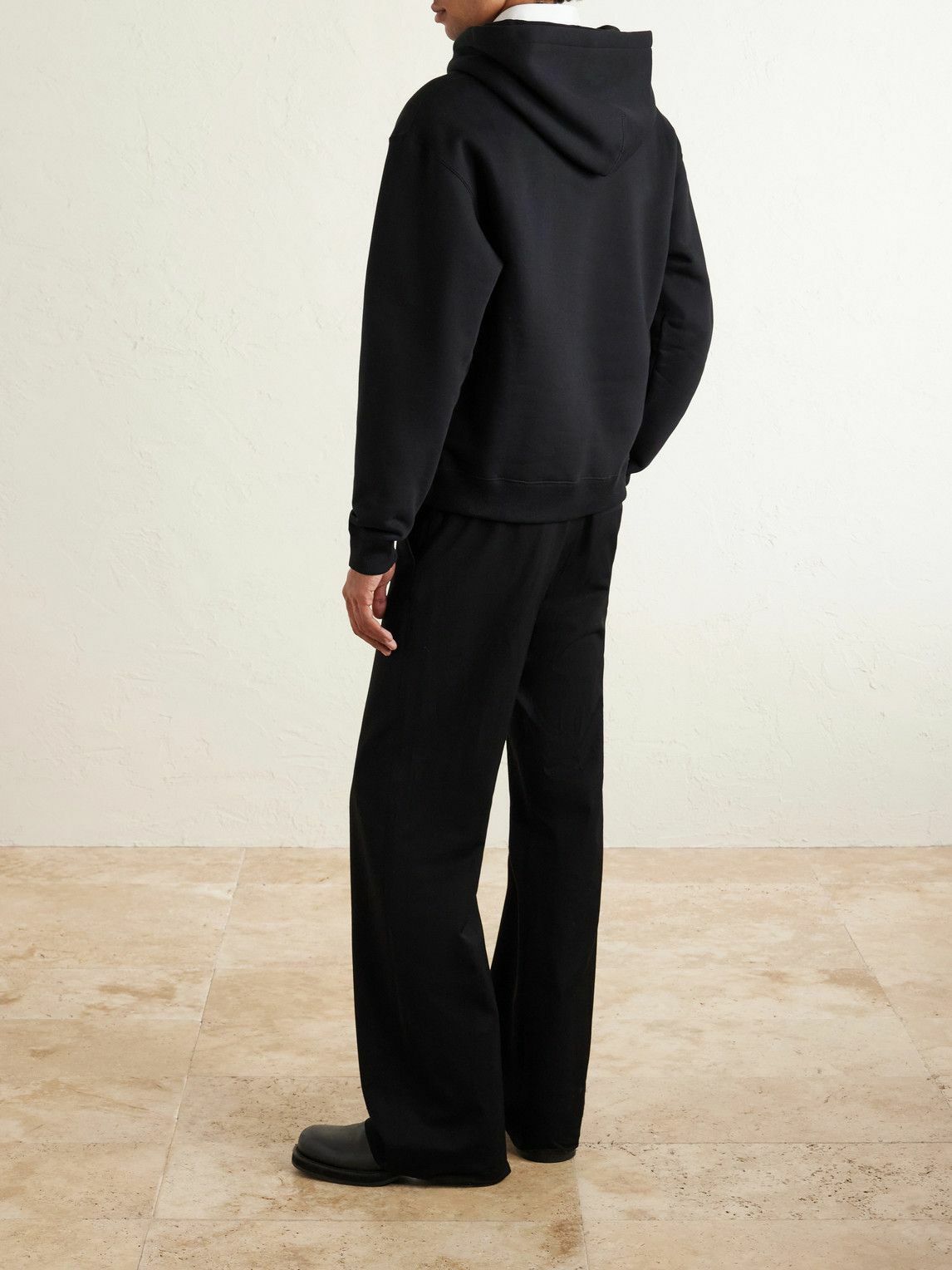 Jil Sander - Cotton-Jersey Hoodie - Black