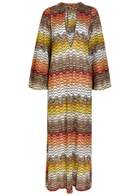 Missoni Zigzag Metallic-knit Maxi Cover-up Dress Black