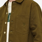 Pass~Port Men's Painters Drop Overshirt in Dark Olive