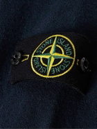 Stone Island - Logo-Appliquéd Virgin Wool Half-Placket Sweater - Blue