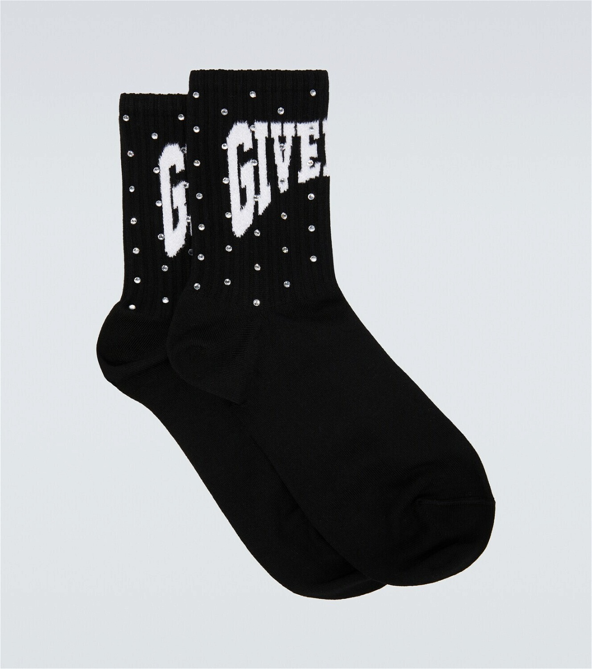 Givenchy Embellished logo cotton-blend socks