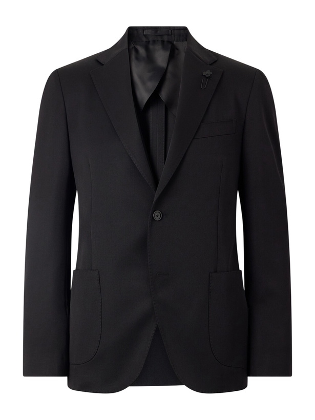 Photo: Lardini - Wool-Gabardine Suit Jacket - Black