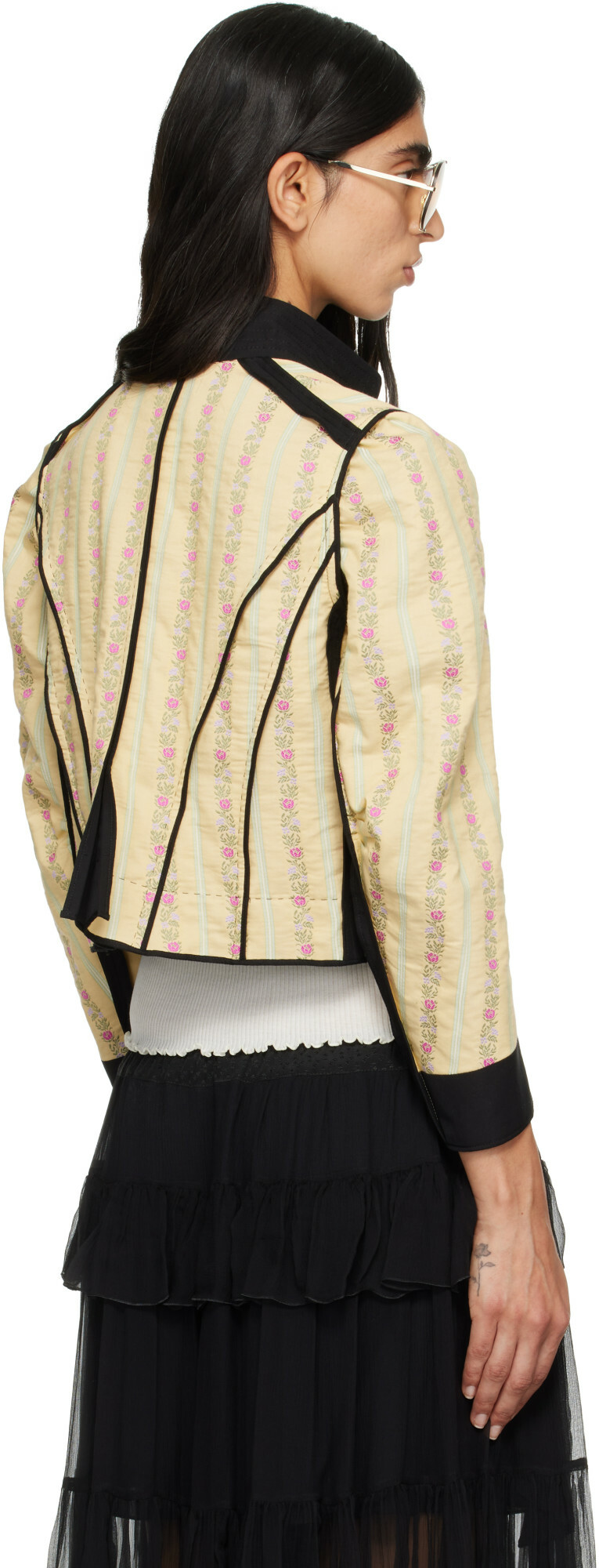 Chloé Yellow Soft Jacquard Jacket