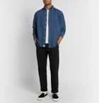 OrSlow - Button-Down Collar Selvedge Denim Shirt - Blue