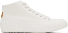 Kenzo White Tiger Crest High-Top Sneakers