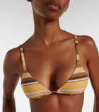 Isabel Marant Feride striped triangle bikini top