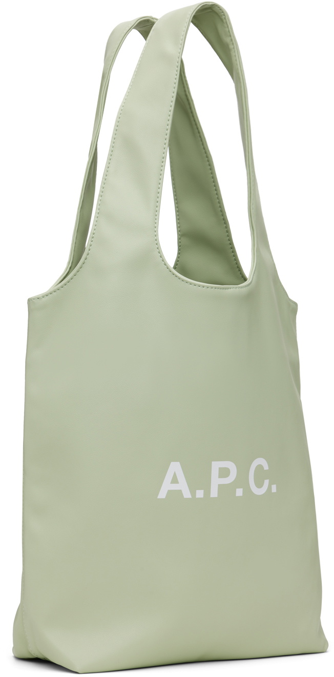 トートバッグ Ninon Small Shopper Bag - A.P.C. - Synthetic - Green A.P.C. Green Ninon Small Tote A.P.C.