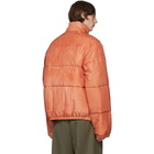 Our Legacy Orange Silk Walrus Puffa Jacket