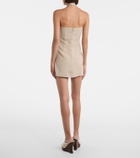 Magda Butrym Halterneck linen minidress
