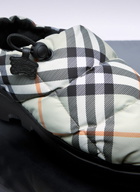 Burberry Check Nylon-Blend Pillow Mule