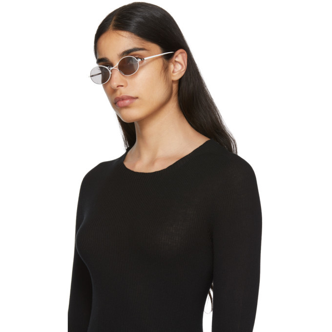サングラス Mykita SS25 Unisex SUNGLASSES (MMESSE001 333 WHITE) Maison Margiela White MYKITA Edition MMESSE001 Sunglasses