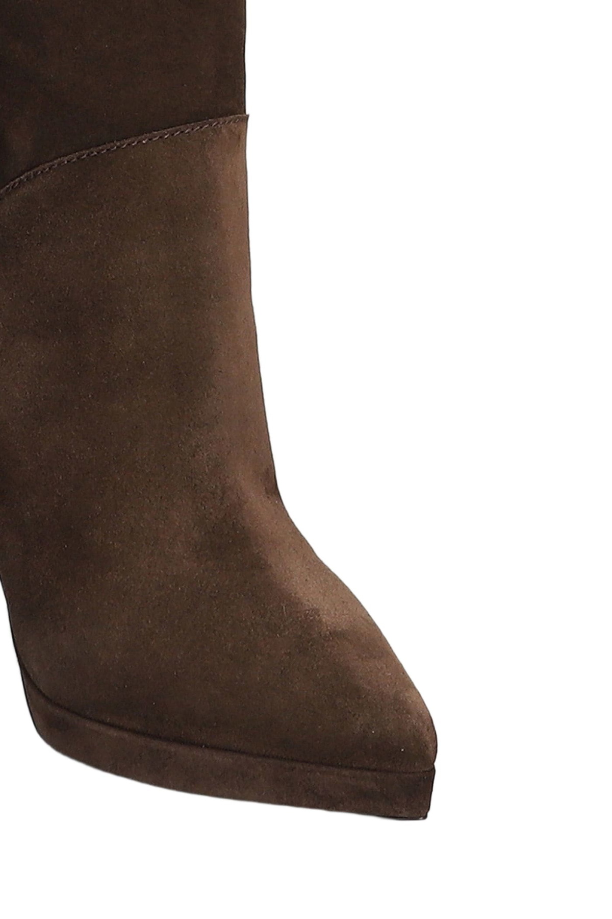 Casadei High Heels Boots In Brown Suede