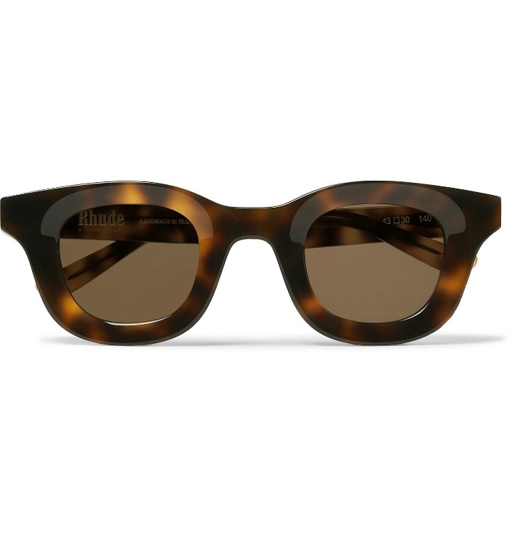 Photo: Rhude - Thierry Lasry Rhodeo Square-Frame Tortoiseshell Acetate Sunglasses - Tortoiseshell
