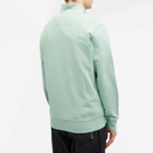 Stone Island Men's Garment Dyed Half Zip Sweat in Light Green