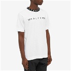 1017 ALYX 9SM Men's Collar Logo T-Shirt in White