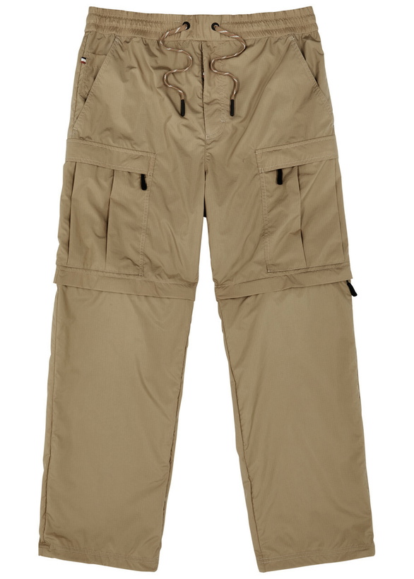 Photo: Moncler Grenoble Day-Namic Shell Cargo Trousers Beige