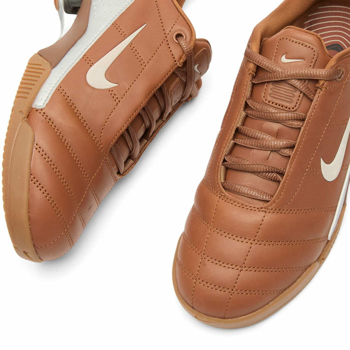 Nike T90 Shox Magia Qs Sneaker in Pecan/Silver/Brown