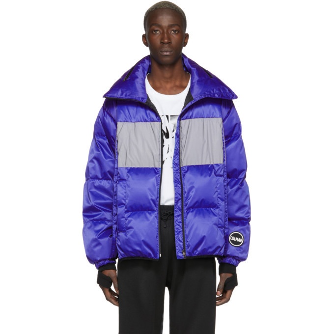 Photo: Colmar A.G.E. by Shayne Oliver Blue and Silver Down Colorblocked Jacket