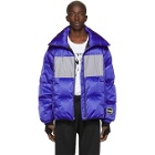 Colmar A.G.E. by Shayne Oliver Blue and Silver Down Colorblocked Jacket