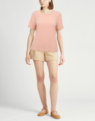 120% Lino Womens Top in Pink