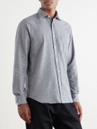 Hartford - Paul Cotton-Flannel Shirt - Gray