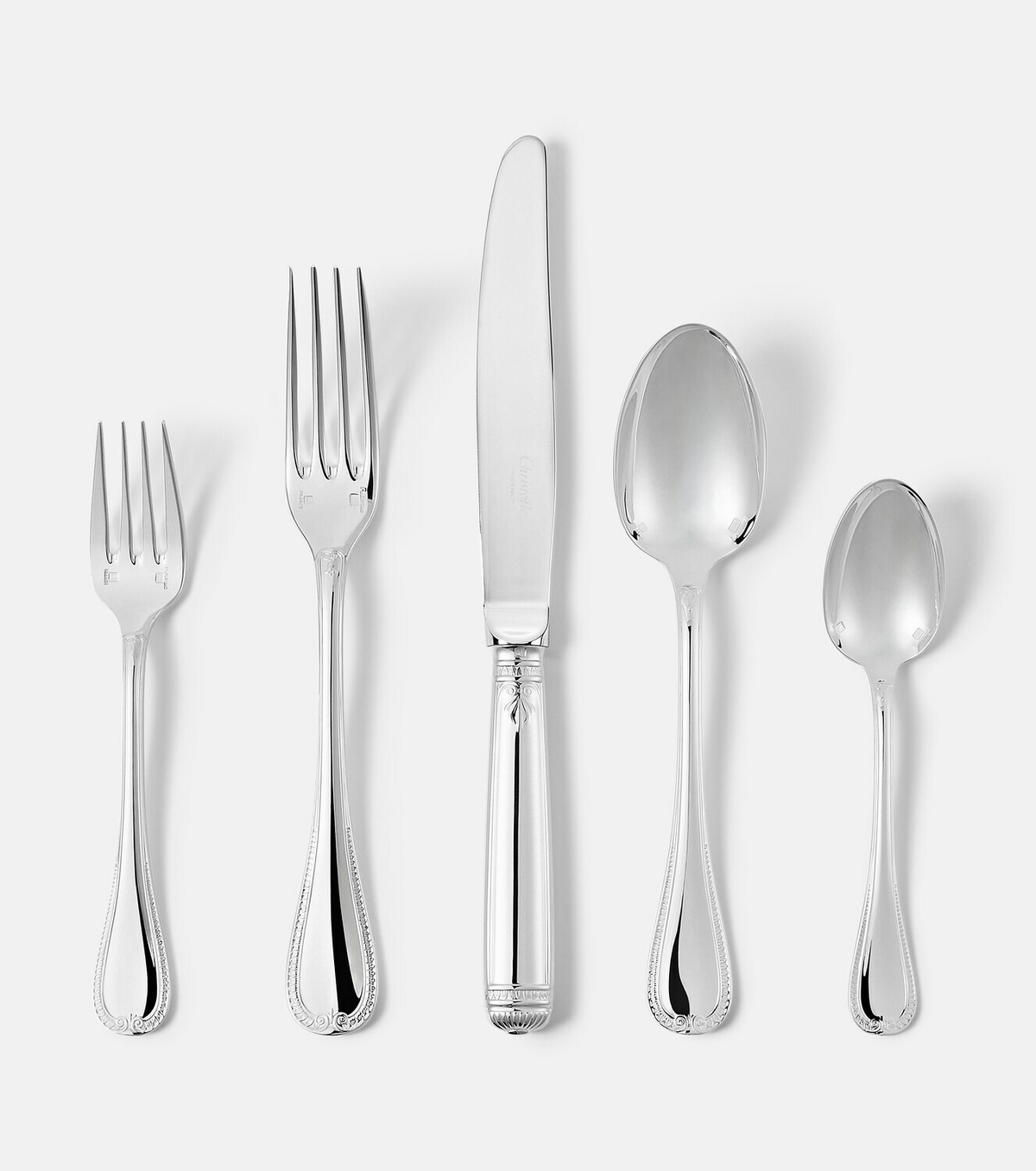 Christofle Malmaison 5-piece silver-plated cutlery set