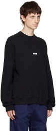 MSGM Black Raglan Sweatshirt