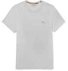 Burberry - Mélange Cotton-Jersey T-Shirt - Men - Gray