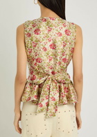 Sister Jane Forest Echo Floral-jacquard Woven top Multicoloured