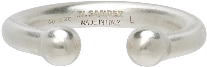 Jil Sander Silver Open Classic Ring Jil Sander