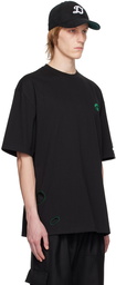 ADER error Black Cutout T-Shirt