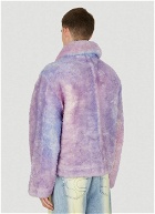 Gradient Shearling Jacket in Lilac