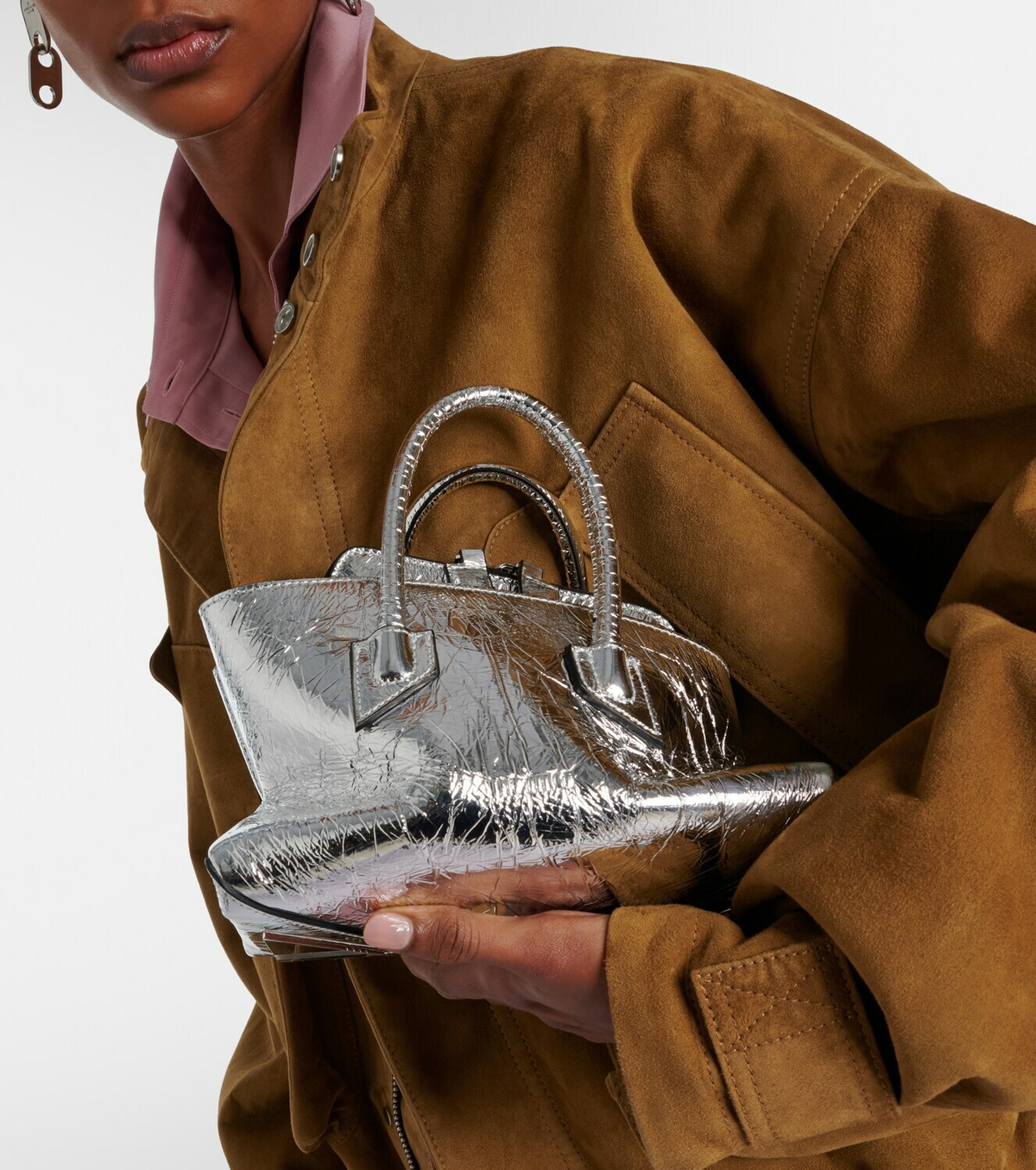 The Attico La Passeggiata Mini leather tote bag