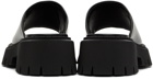 Balenciaga Black Tractor Sandals