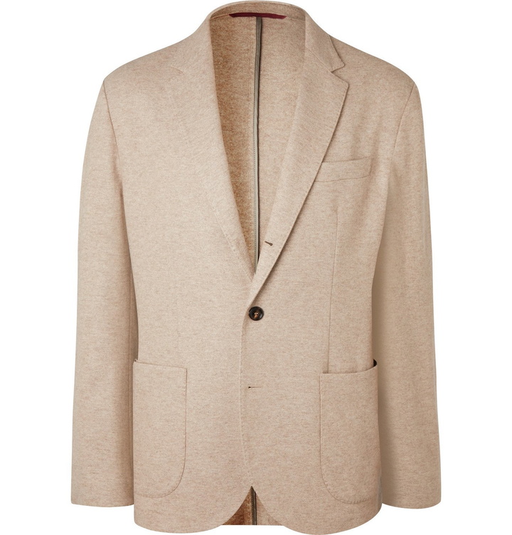 Photo: Brunello Cucinelli - Cashmere-Jersey Blazer - Neutrals