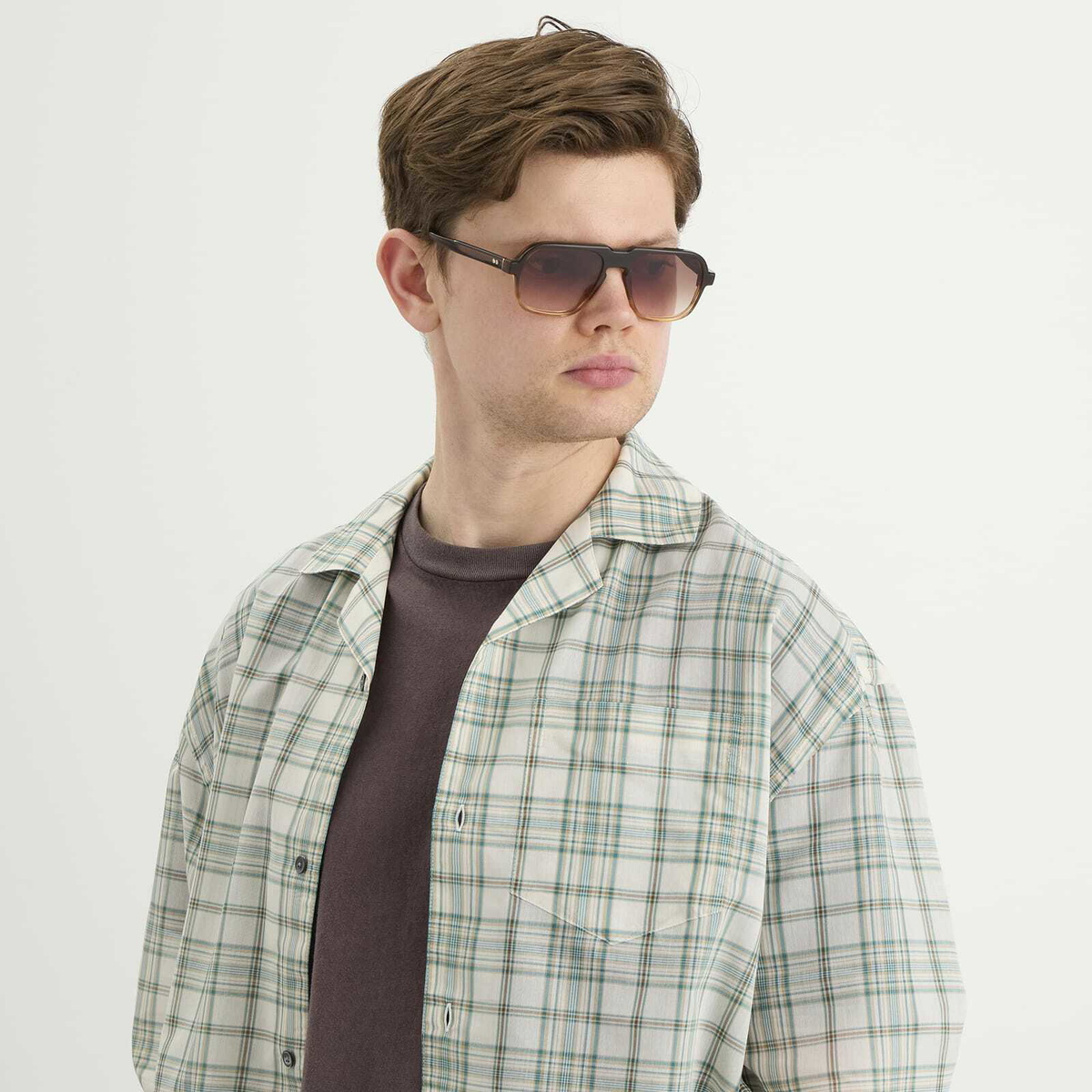 Oscar Deen Fraser Sunglasses in Mocha/Chocolate Brown 