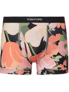 TOM FORD - Floral-Print Stretch-Cotton Boxer Briefs - Pink