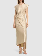 RABANNE Viscose Jersey Midi Dress