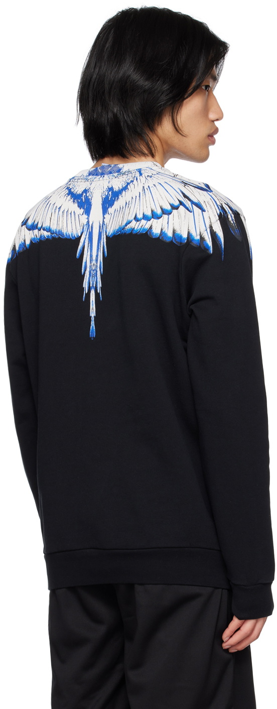Marcelo Burlon County of Milan Black Icon Wings Sweatshirt