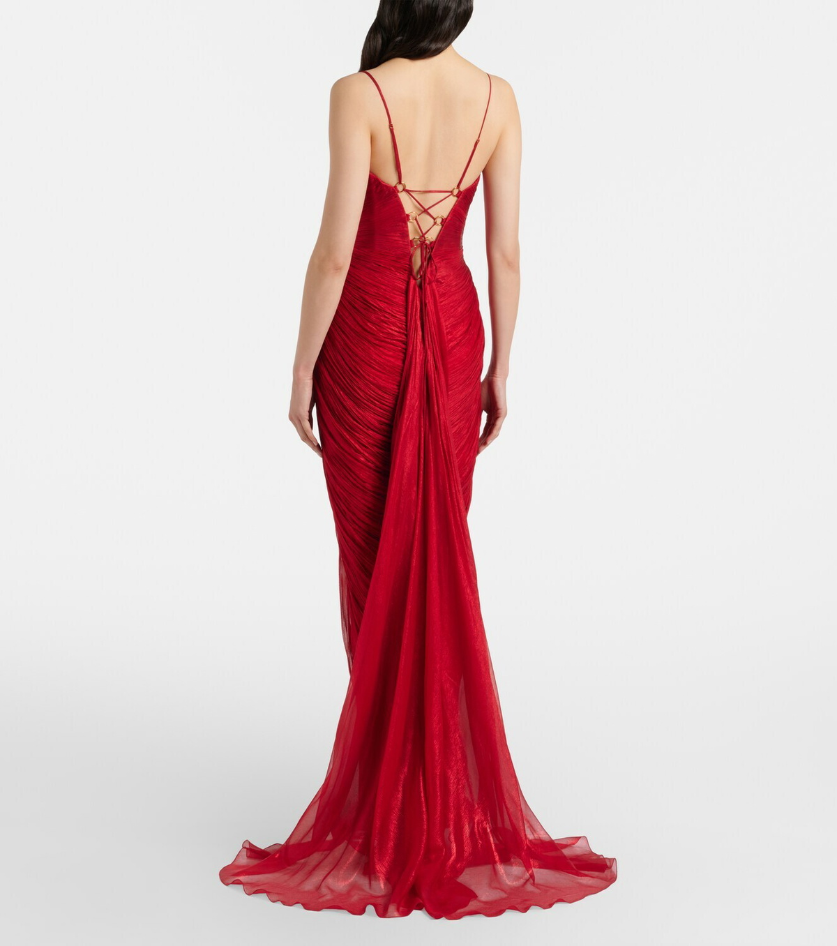Maria Lucia Hohan Cecilia draped silk gown