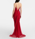 Maria Lucia Hohan Cecilia draped silk gown