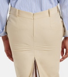 The Attico Cotton-blend pencil skirt