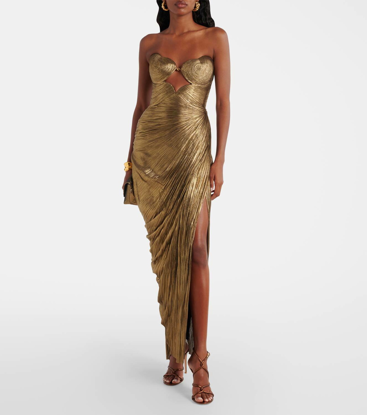 Maria Lucia Hohan Amisha cutout silk tulle corset gown