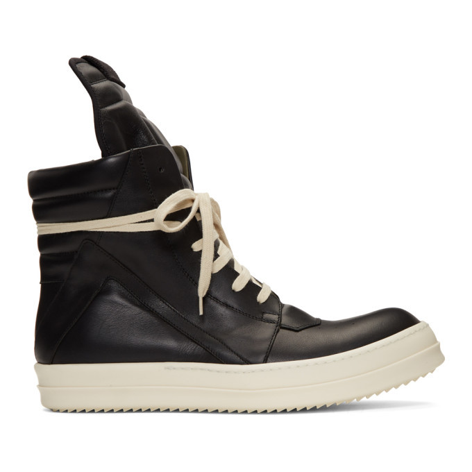 Rick Owens Black Geobasket Sneakers Rick Owens