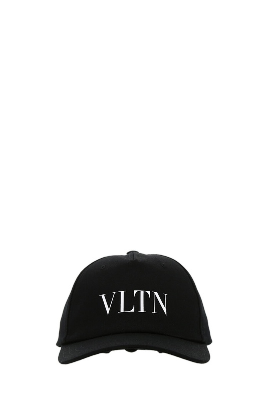 Photo: Valentino Garavani Black Cotton Baseball Cap