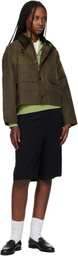 Barbour Khaki Spey Slim Waxed Jacket