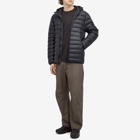 Stone Island Men's Lightweight Hooded Down Jacket in Navy Blue