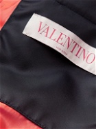 Valentino - Logo-Print Nylon-Shell Bomber Jacket - Blue